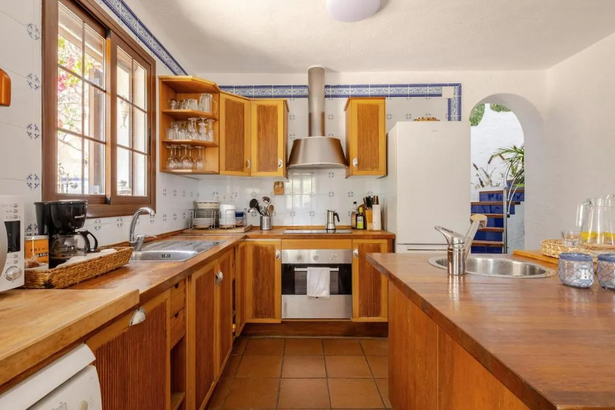 Preciosa Villa Con Vistas Al Mar Y Al Atardecer Y Piscina Privada L'Ametlla de Mar Apartment